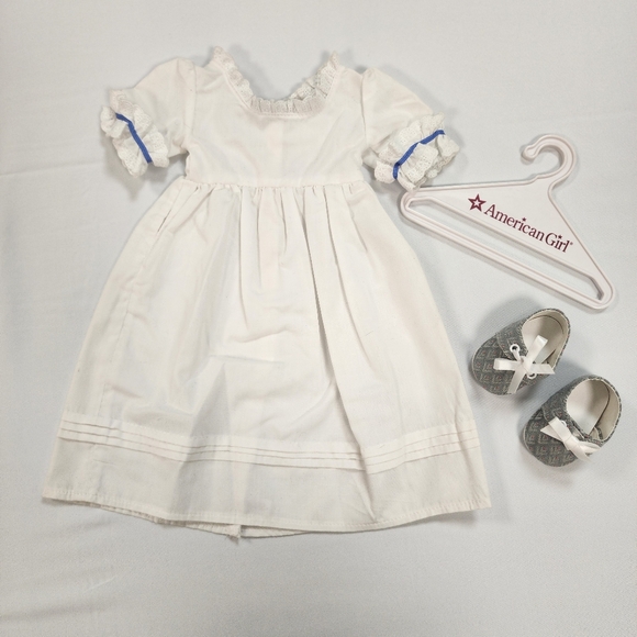 American Girl Felicitys Summer Gown Dress and Shoes Only - Picture 1 of 2